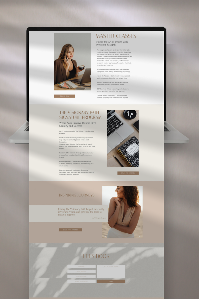 Combine elegance and strategy with Showit templates designed to elevate your brand’s online presence.