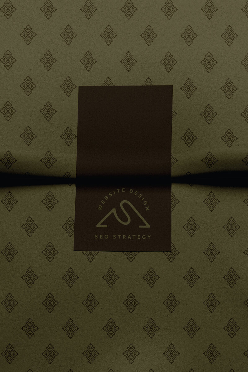 Nature inspired logo design and custom brand pattern