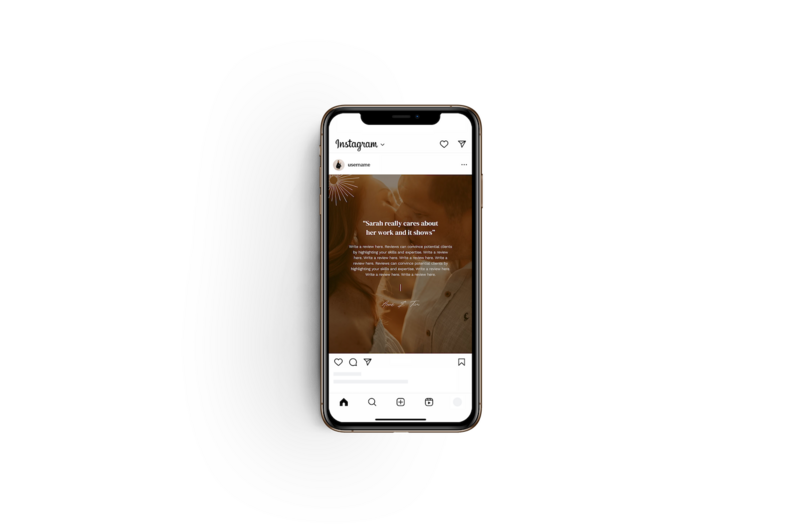 Boho terracotta Instagram template Moon Valley 2