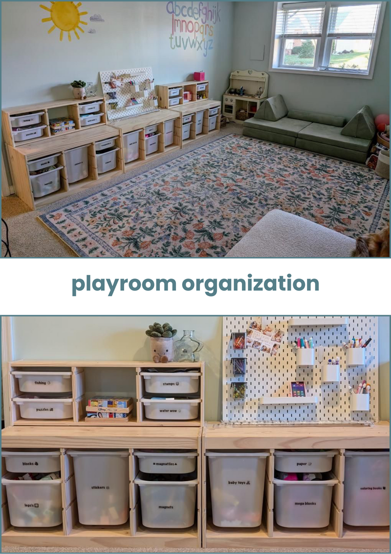 home organization for the playroom