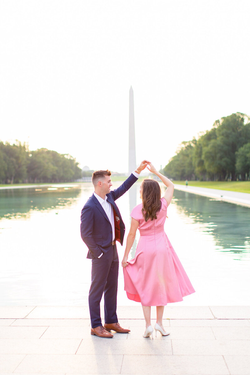 Lincoln Memorial Engagement Session DC Wedding Photographer-3