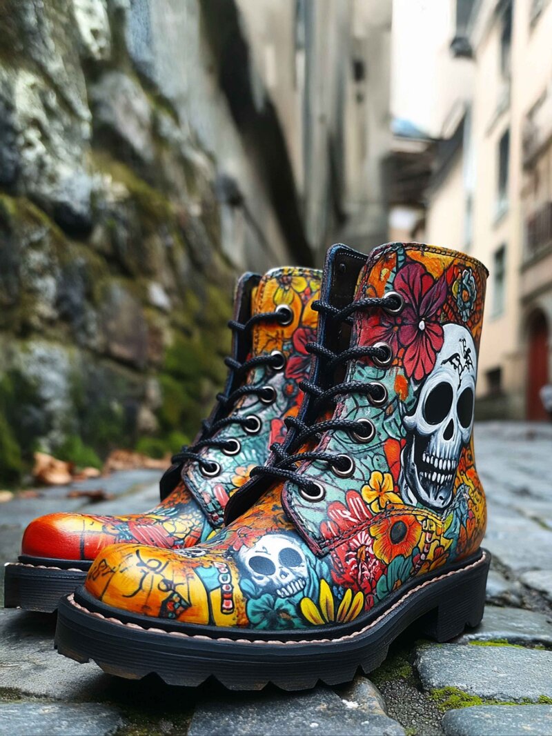 Sample of a tier 4 custom painted boot