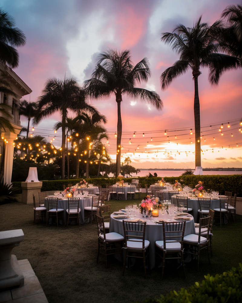 Palm Beach Wedding Reception Private Home by Kym Bichon Events