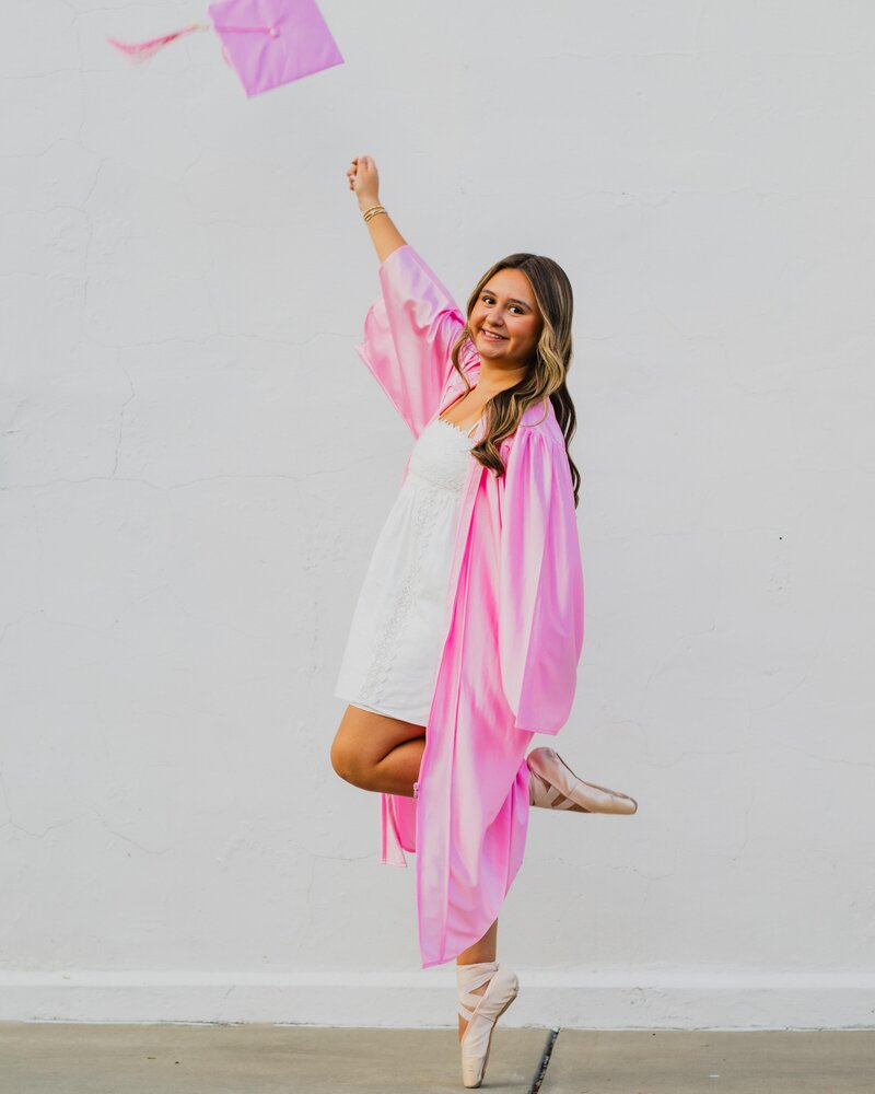 Ballet Themed Graduation Photo
