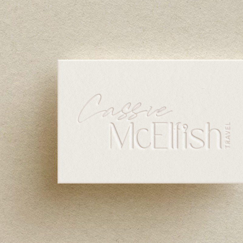 Business Card for Cassie McElfish Travel