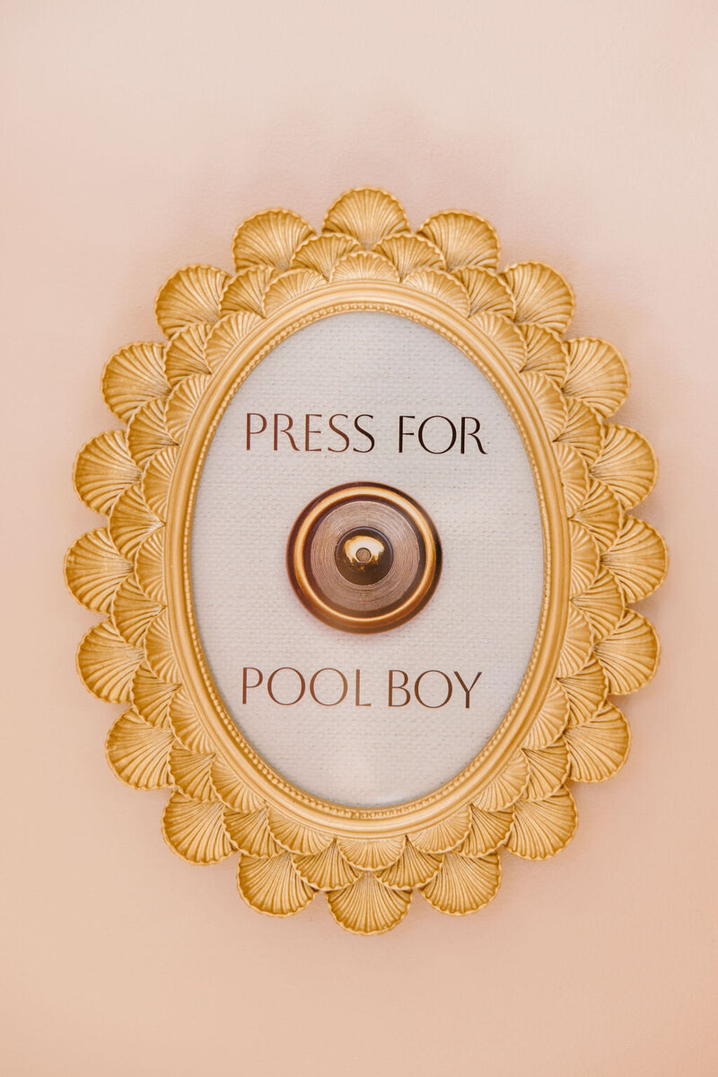 press for pool boy sign