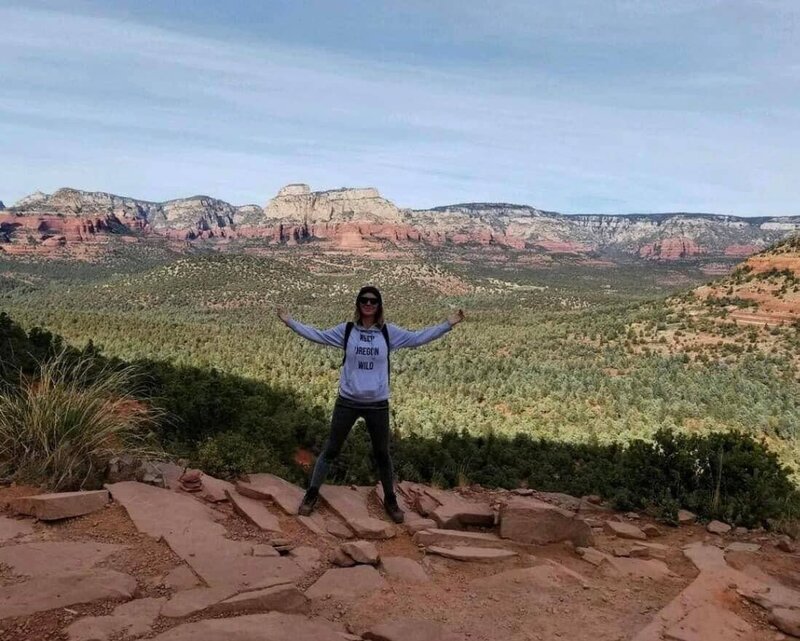 scenic Sedona, Brie on Devil's Bridge