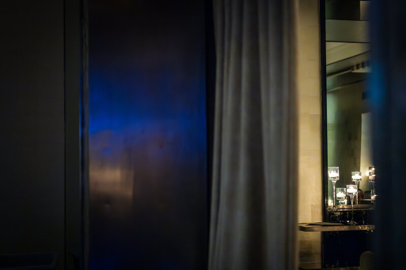 Moody decor at downtown Montreal restaurant