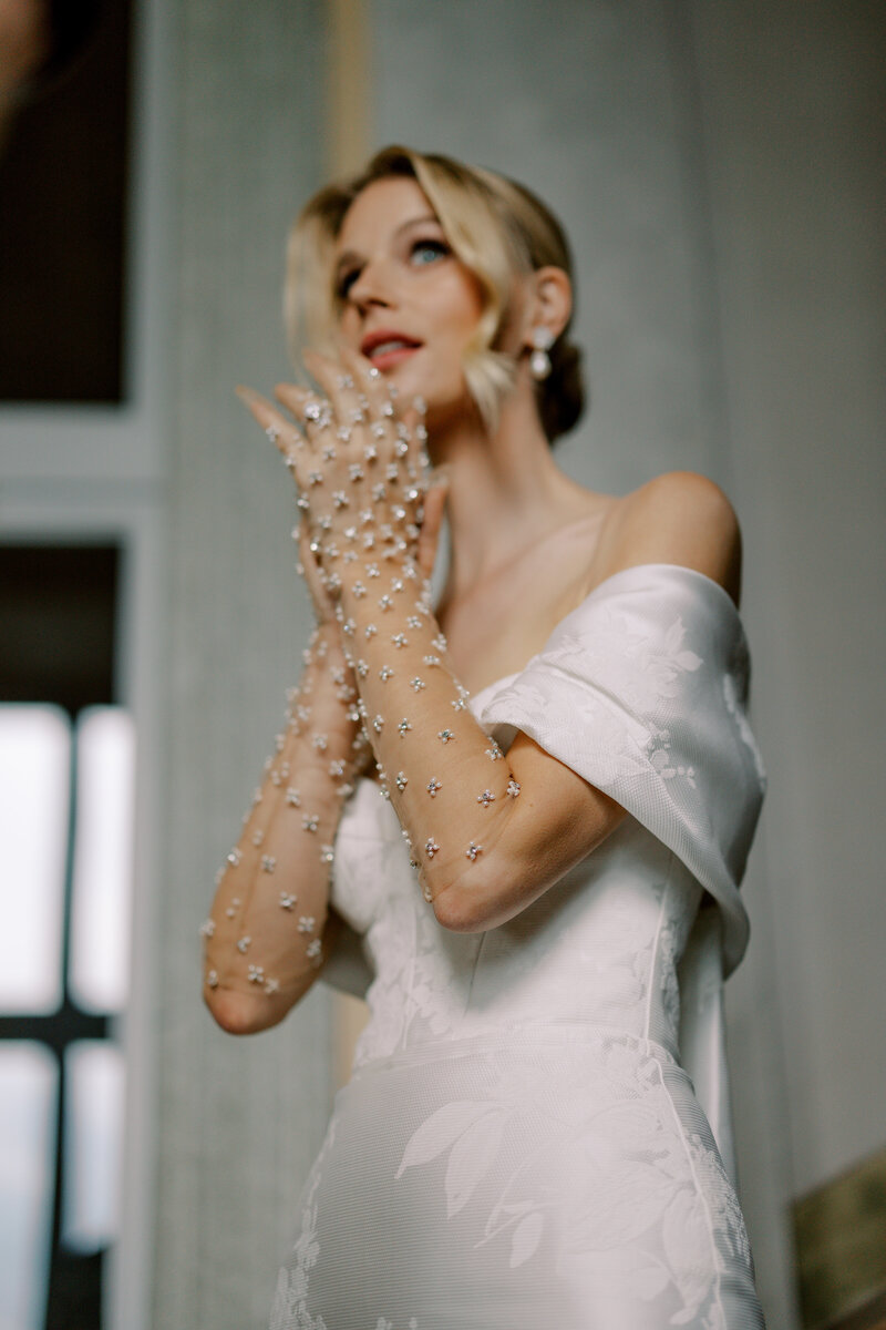 Destination wedding photos taken in Lake Como at Villa Balbiano, Italy.