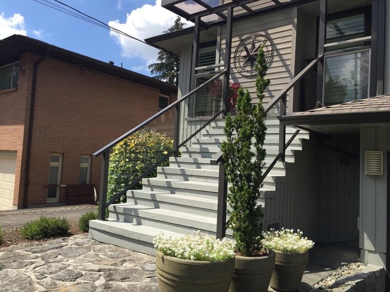Indoor modern Framed Railing