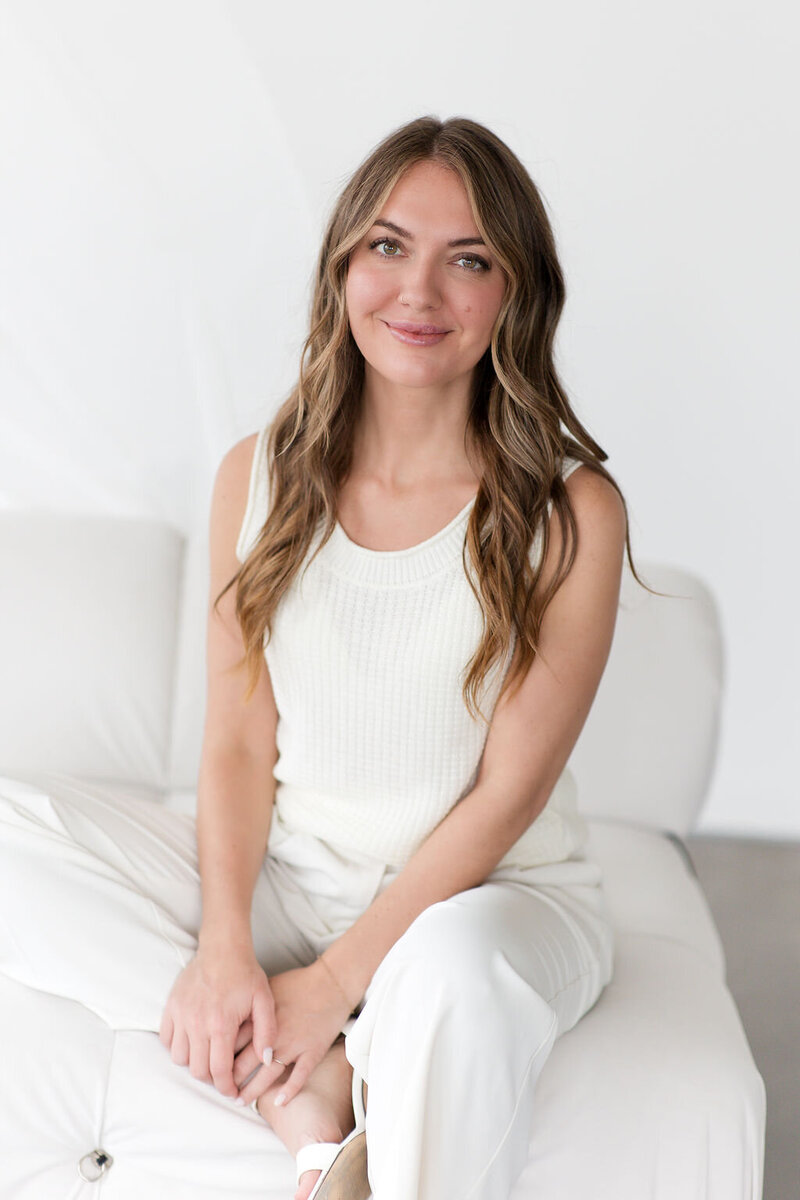Close-up of glowing skin after INDI Aesthetics facial