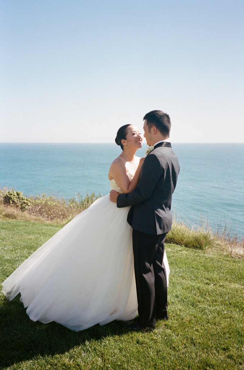 Ocean view wedding at Catalina View Gardens in Palos Verdes, California - 5