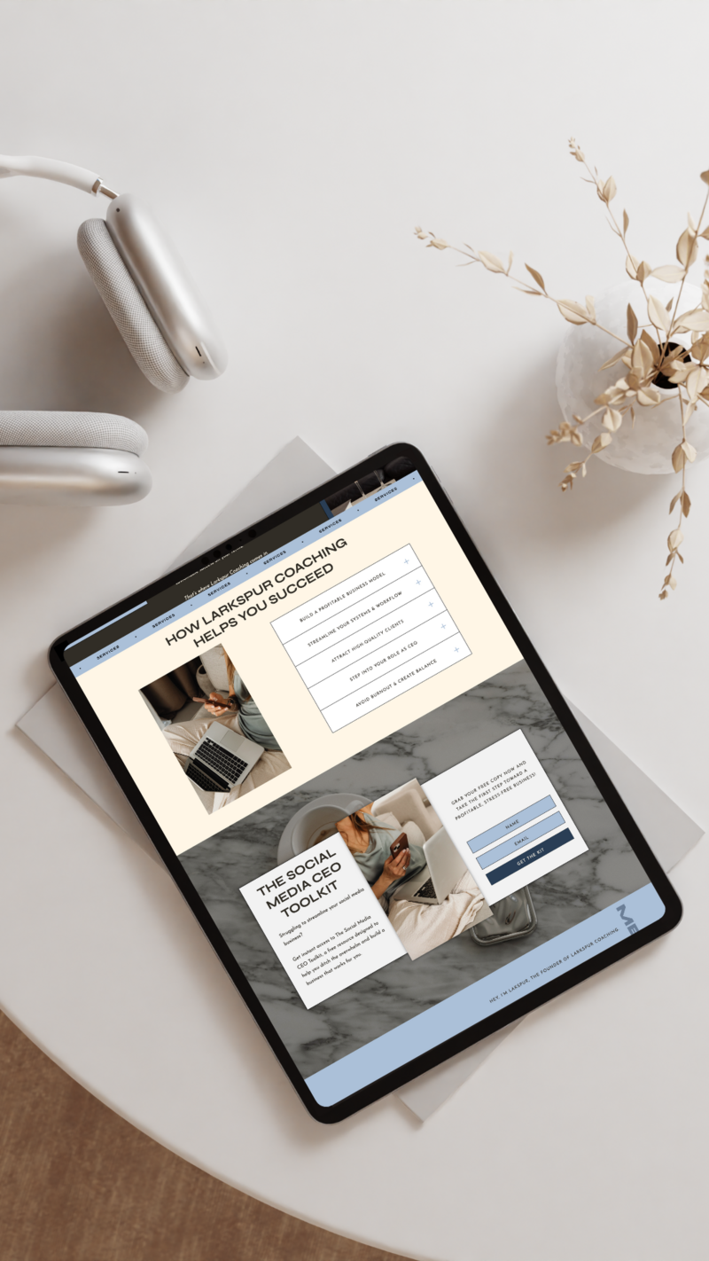 Minimal Aesthetic Ipad On The Table Mockup Instagram Story
