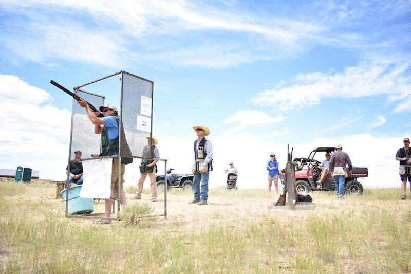 Clay shooting in Encampment, WY