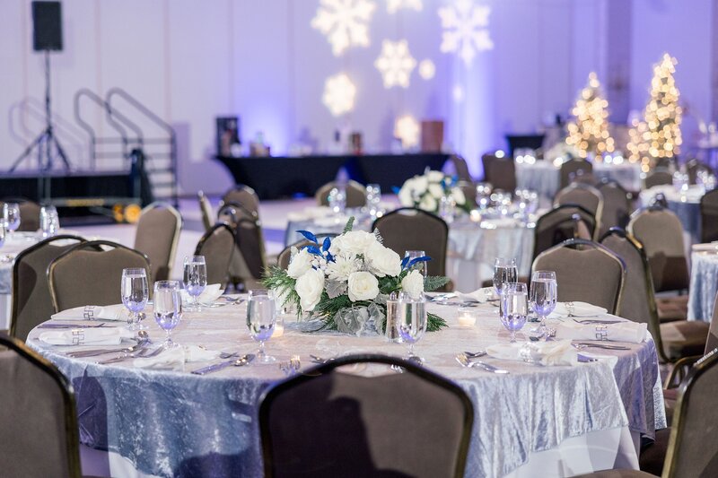 Virginia company holiday party tables