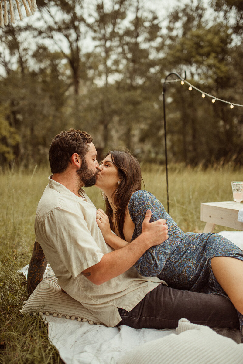 Blue hour engagement photos in Jacksonville Florida