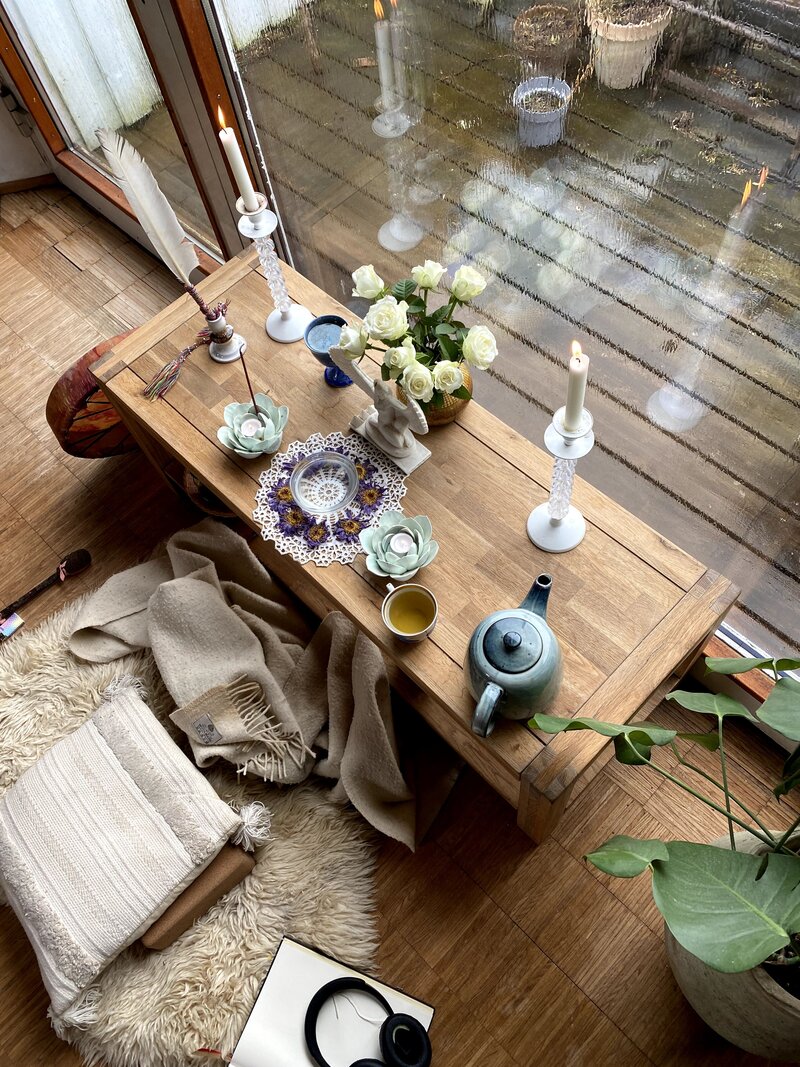 Learn how to create a sacred altar space for plant spirit communion and prayer.