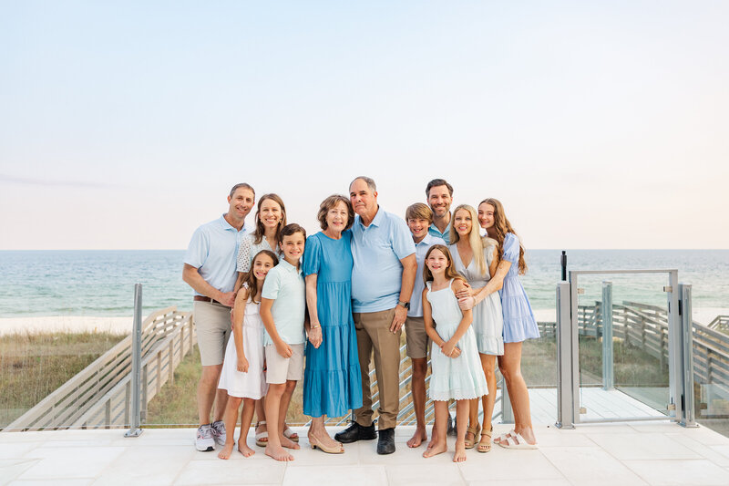 Pensacola Beach session with an extended family
