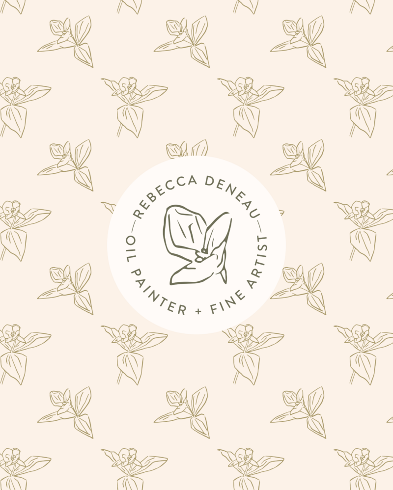 dainty and cozy brand pattern design for oil painter
