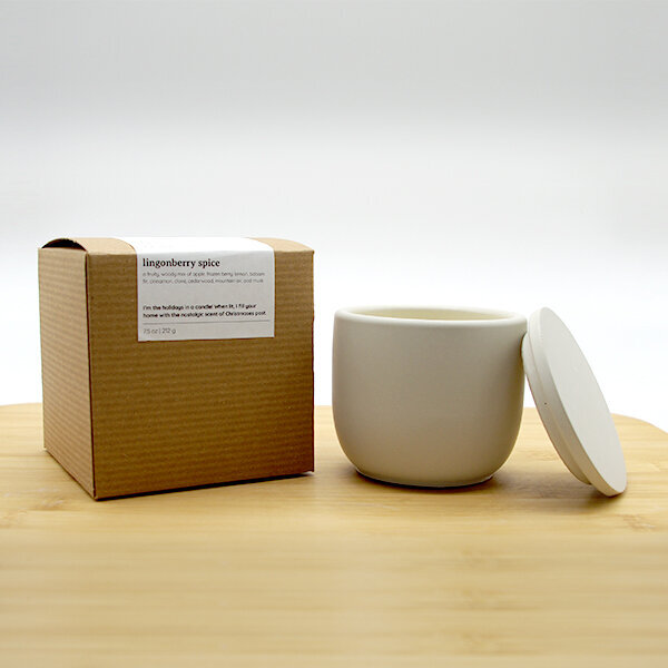 Lingonberry Spice Cement Candle