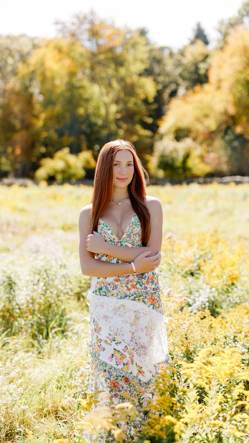 Mallory senior portrait photo by South Shore senior portrait photographer Christina Runnals