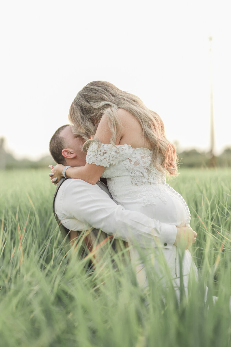 bride and groom portraits at ford farm weddings