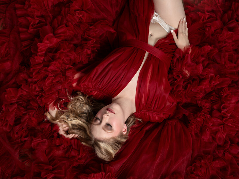 Silk Dress Maternity Boudoir Janesville