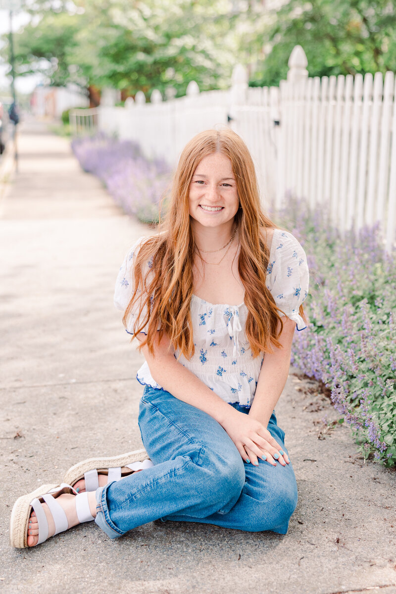 Senior graduation photos at Spotswood High School, VA, captured outdoors in a natural setting, showcasing personal style and memorable moments