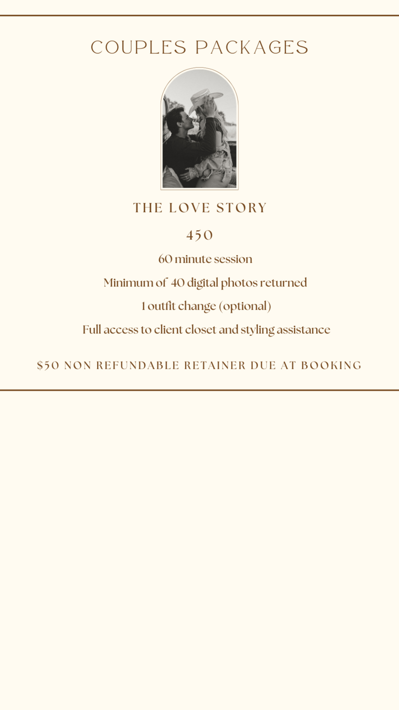 Pricing for  Bloomington Indiana couples photography