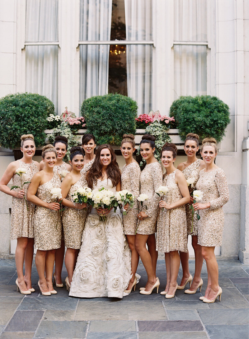 new-orleans-wedding-bridesmaids-gold-sequin-dress