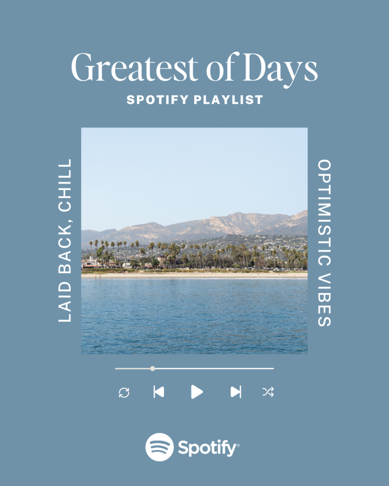 Greatest of Days Spotify Playlist Danielle Motif