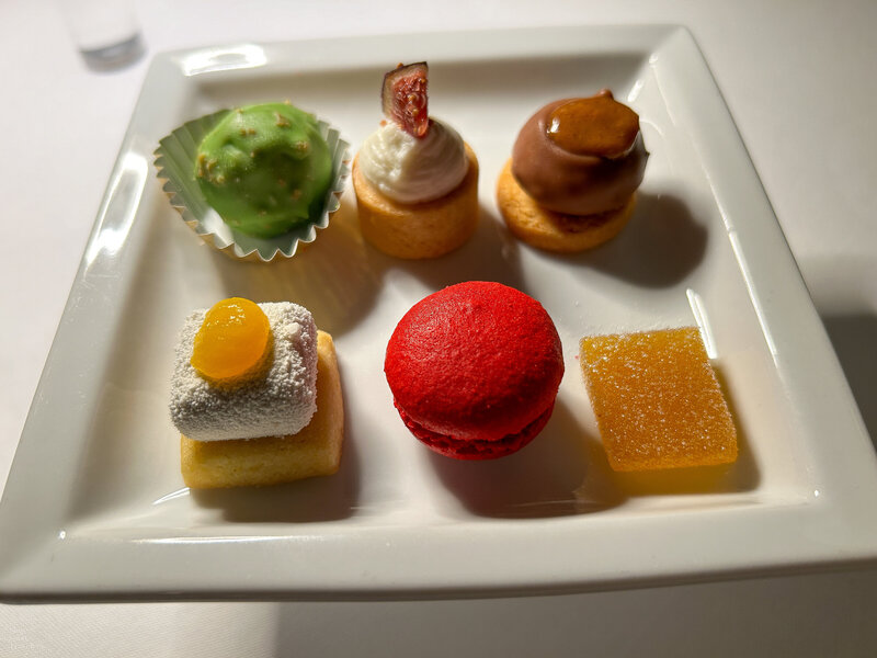 Dessert at Ristorante Lino in Pavia, Italy