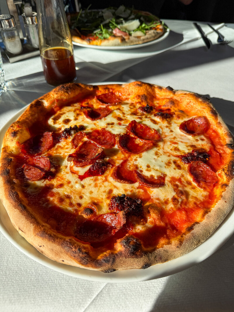 Pizza at La Duchessa in Alba, Italy