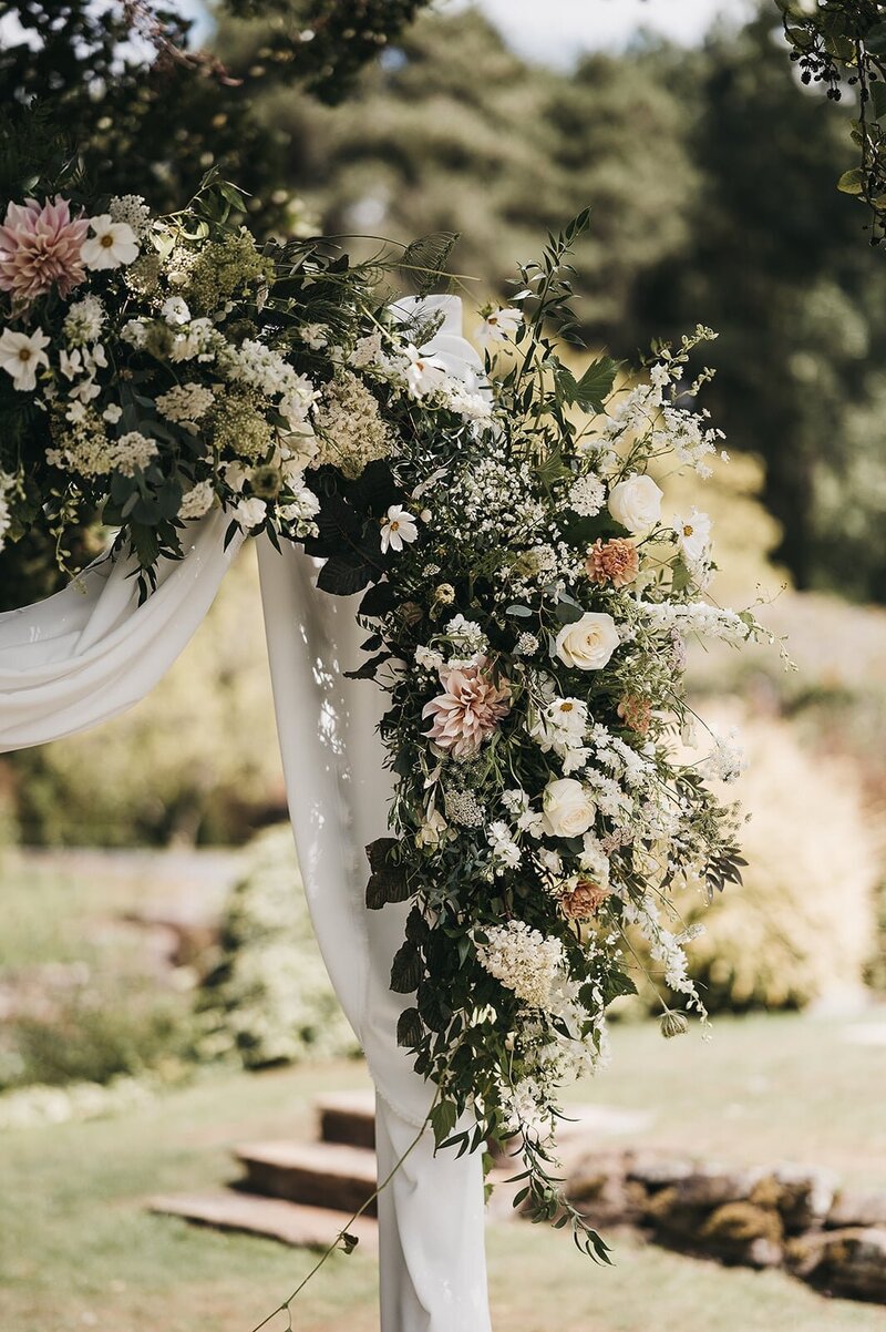 Ceremony arch at Brinsop Court