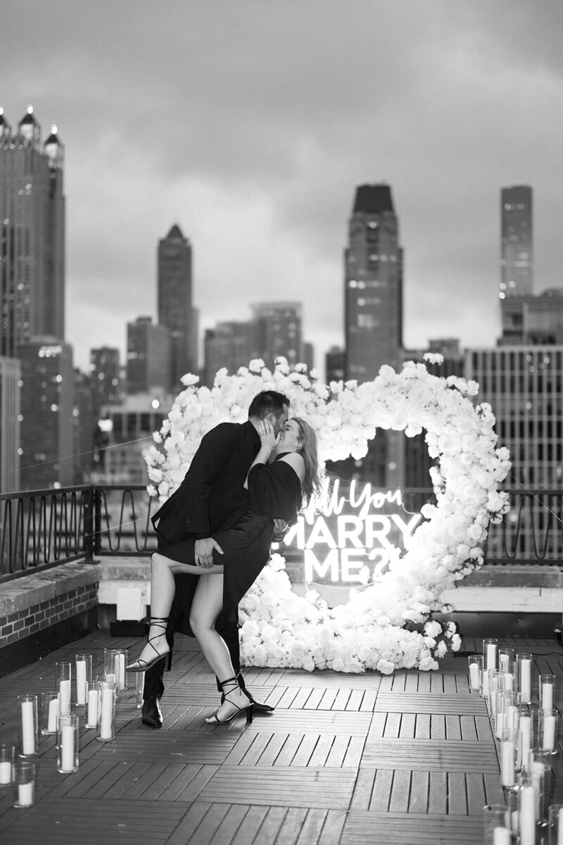 chicago fine art engagement photo