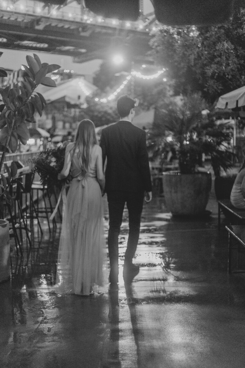 A young wedding couple at Howard Smith Wharves - Wedding phtography