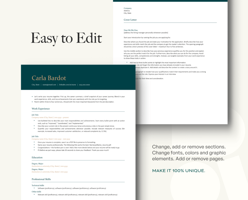 ATS-FRIENDLY RESUME + COVER LETTER
