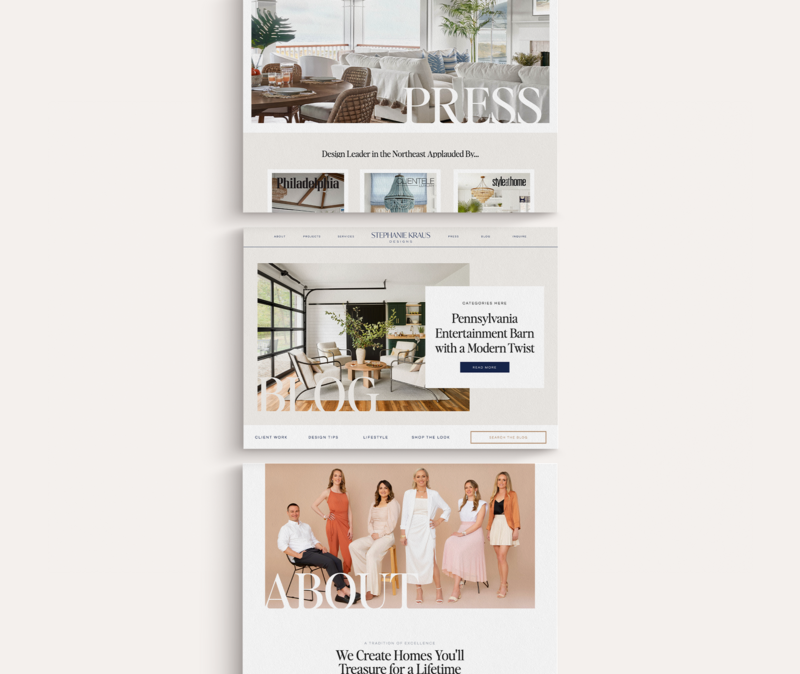 Stephanie Kraus Web Pages by Katie Co Design