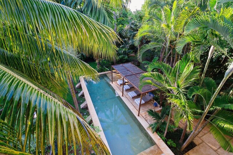 luxury hacienda with pool for a yoga retreat in Merida Mexico