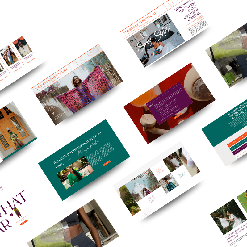 The Savage Spiritualist Website Design by Wild Powerful Studio