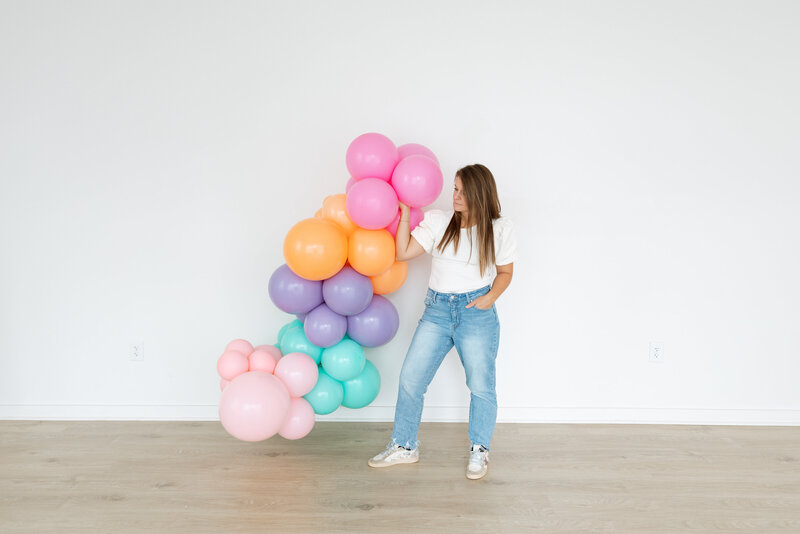 pink number balloon for birthday party in westchester