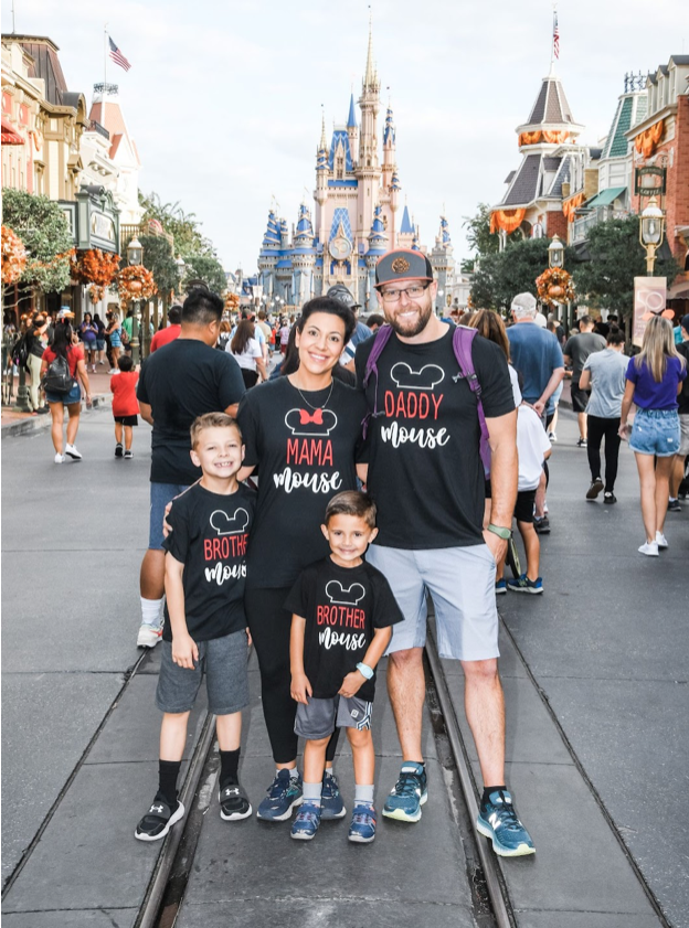 Stefanie Gass and family at disney world