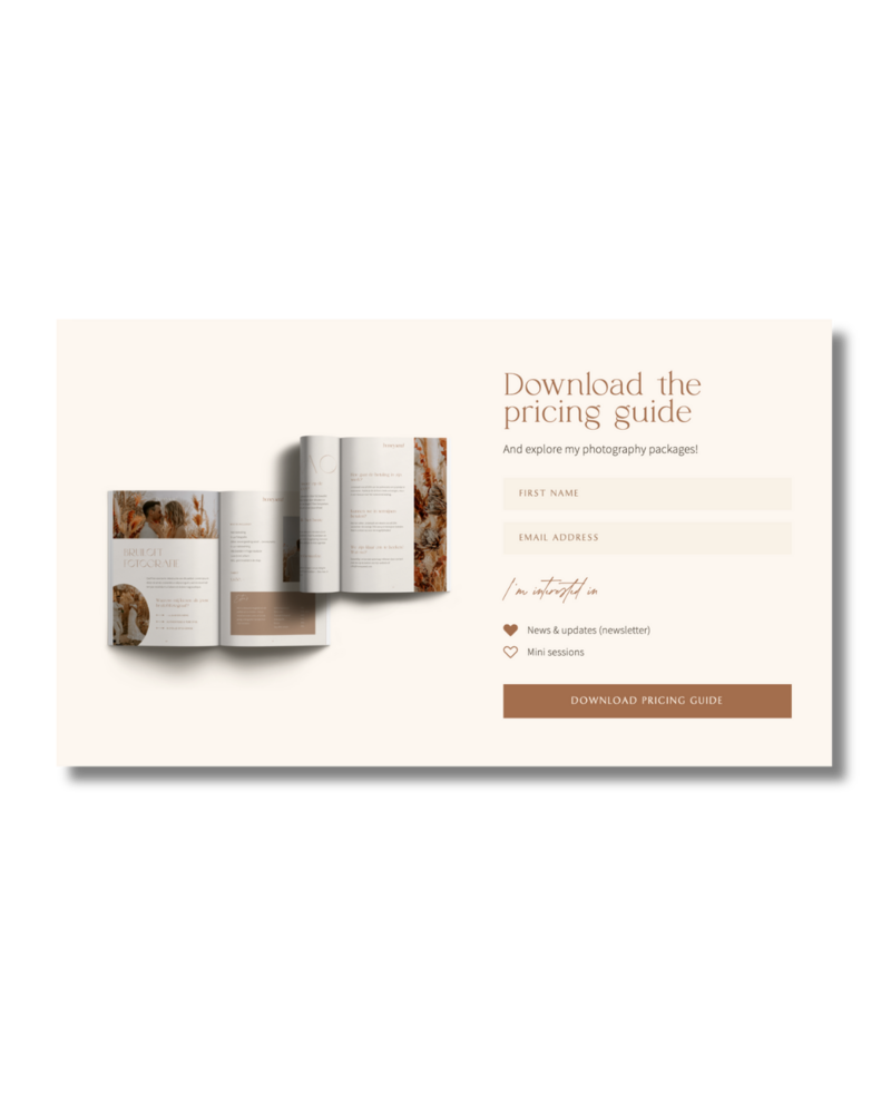 Boho Flodesk opt-in forms Honey Seed 2
