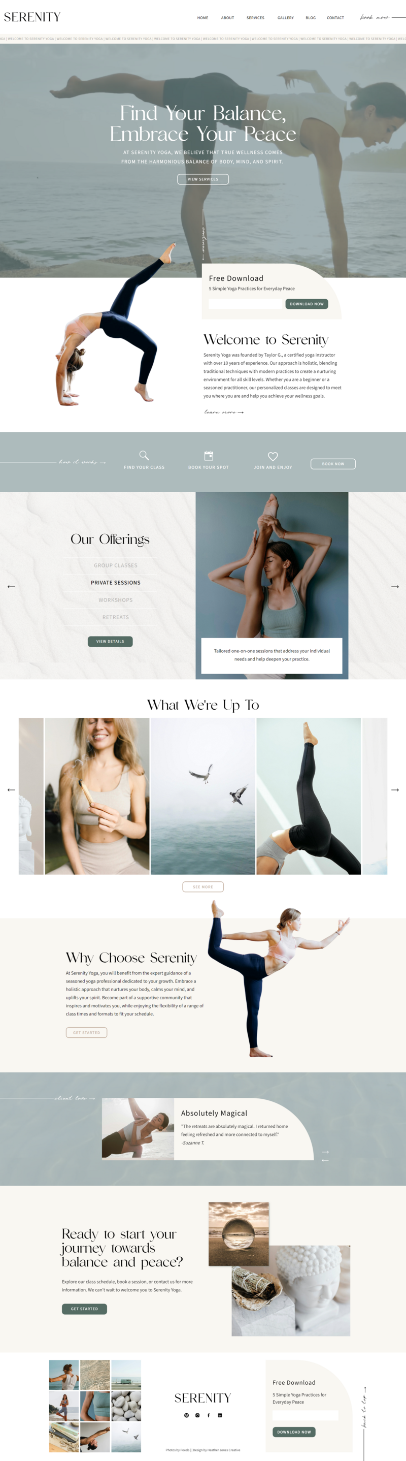 Showit Templates |  Heather Jones Creative | Simone