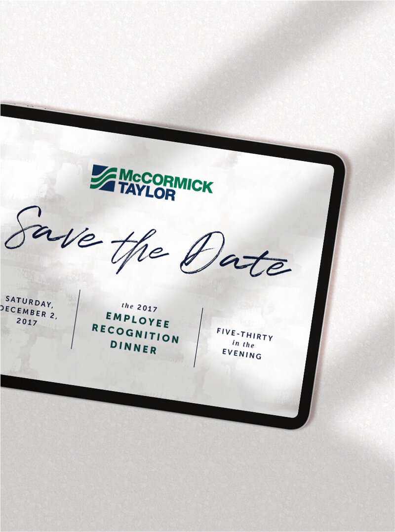 Employee Recognition Dinner Digital Save the Date