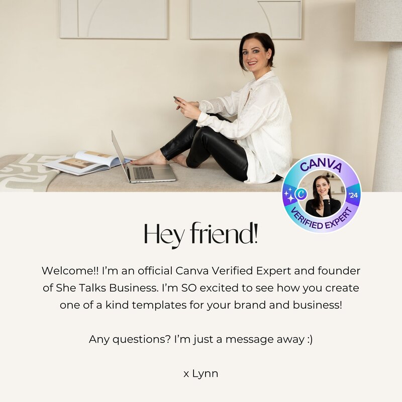 Isla Victoria - Canva template - She Talks Business Lynn