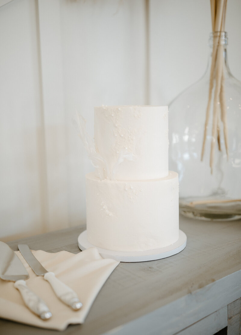 wedding cake at Joshua Tree elopement