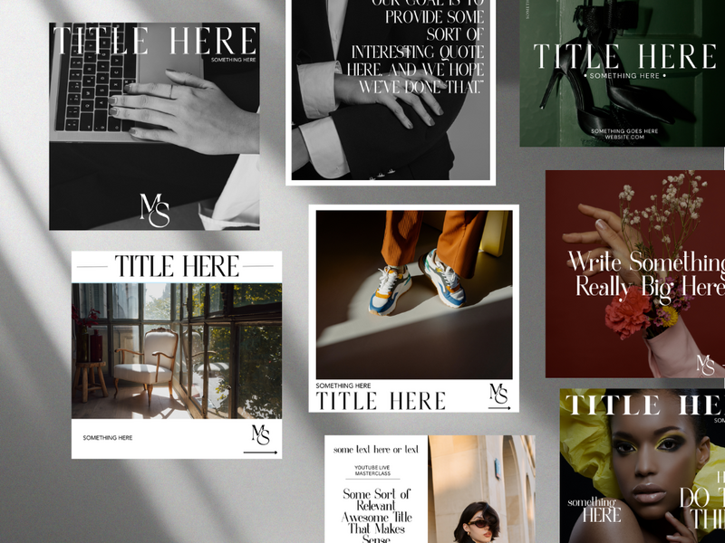 Custom Social Media Templates by 1212 Studio