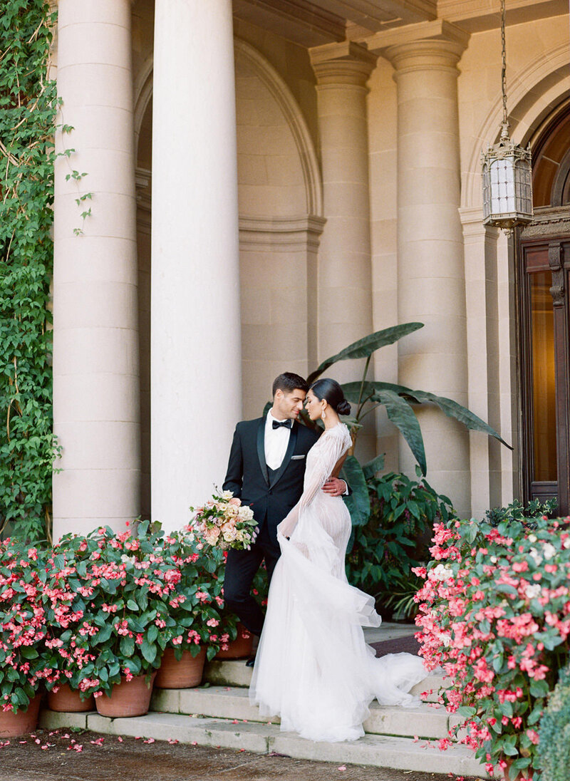 Bride and Groom at Filoli