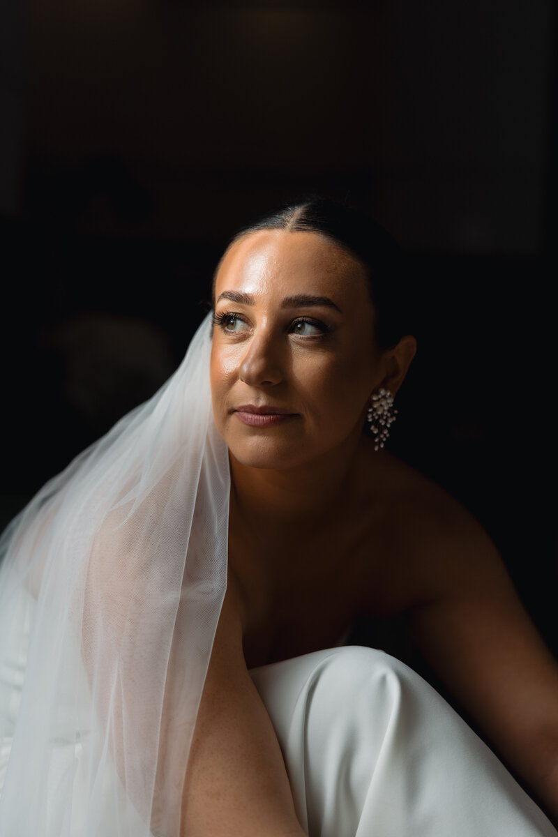 Bridal portrait at London wedding